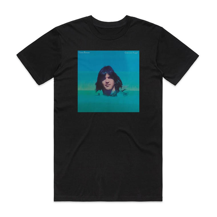 Gram Parsons Grievous Angel Album Cover T-Shirt Black