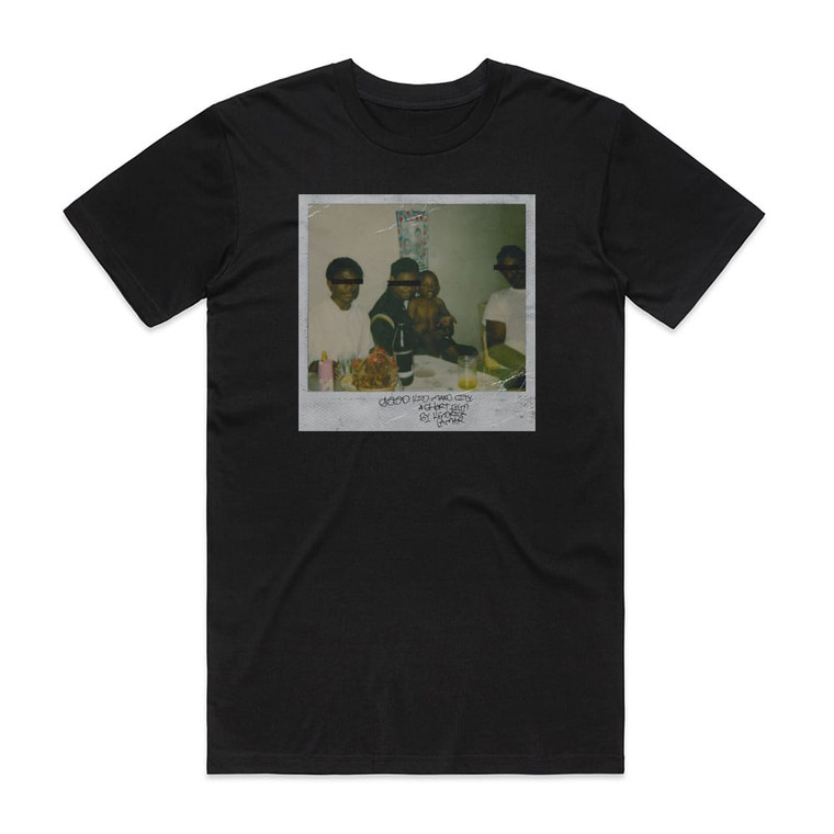 Kendrick Lamar Good Kid Maad City Album Cover T-Shirt Black
