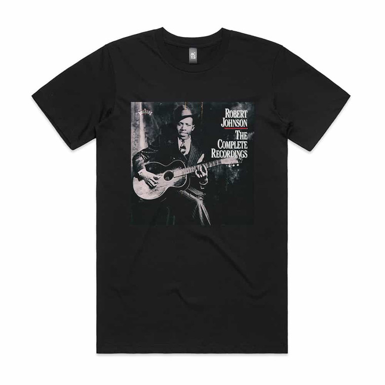 Robert Johnson The Complete Recordings Album Cover T-Shirt Black