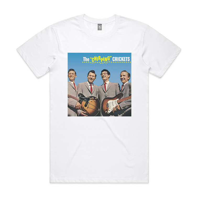Buddy Holly And The Crickets The Chirping Crickets Album Cover T-Shirt White