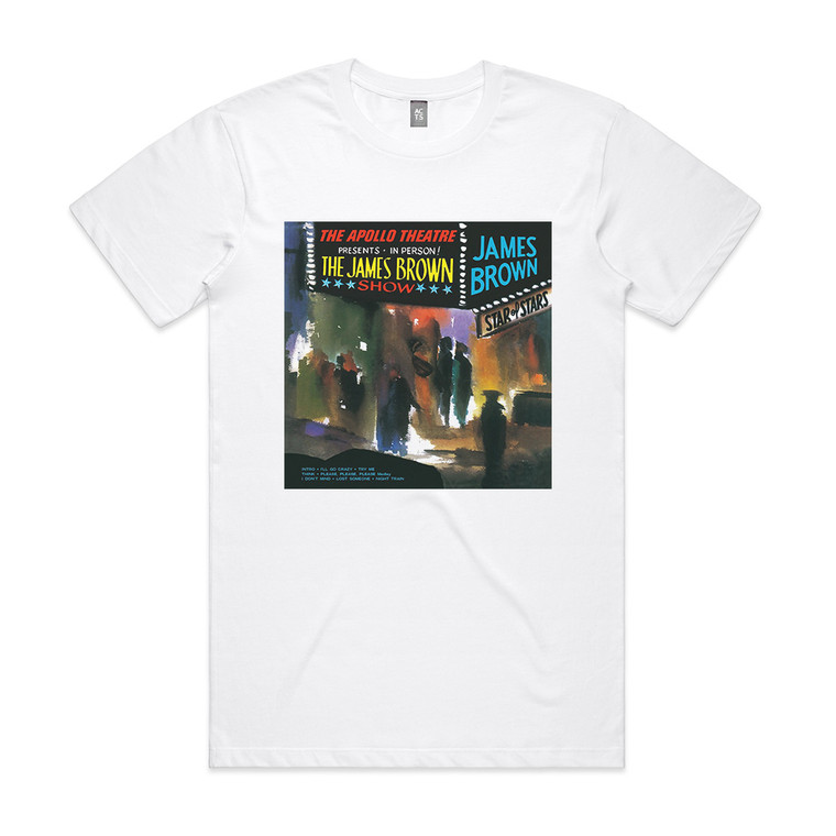 James Brown Live At The Apollo Part 1 Album Cover T-Shirt White