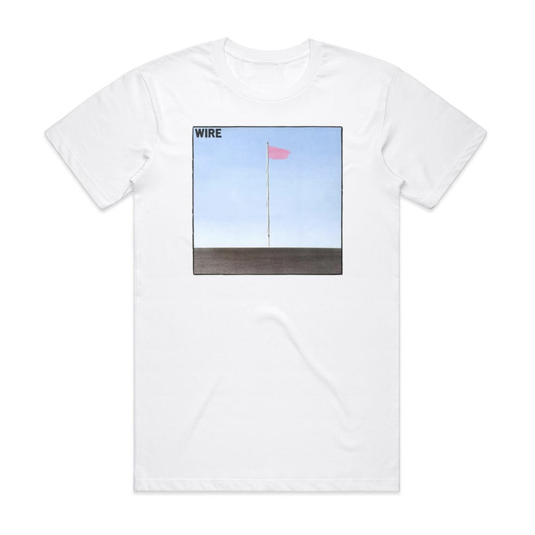 Wire Pink Flag Album Cover T-Shirt White