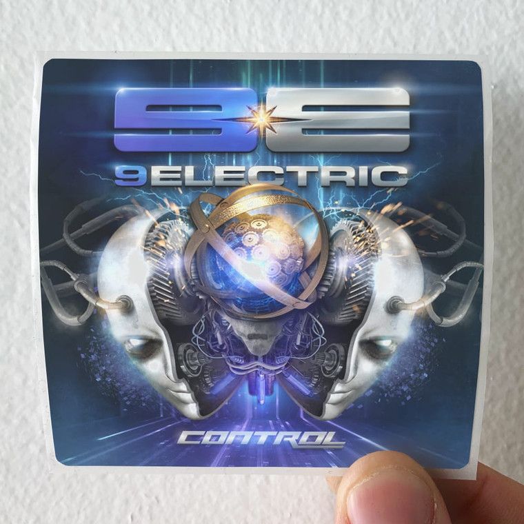 9Electric Control Album Cover Sticker