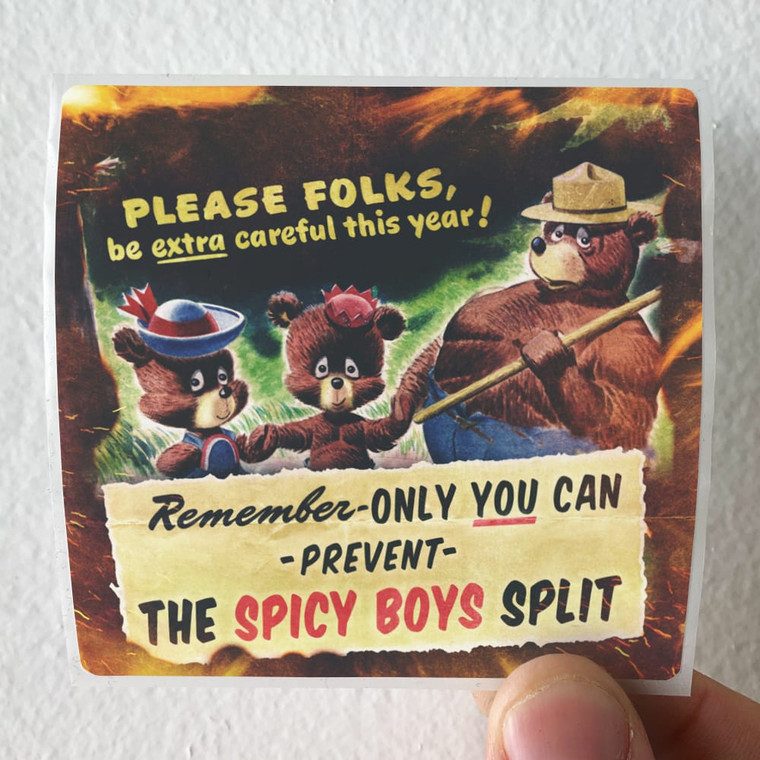 156 Silence The Spicy Boys Split Album Cover Sticker