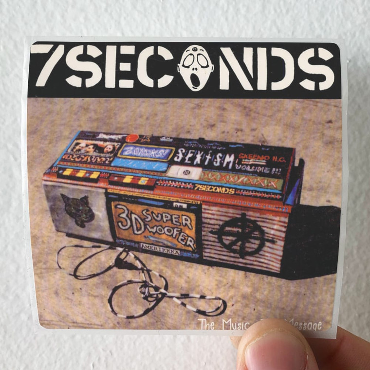 7 Seconds The Music The Message Album Cover Sticker