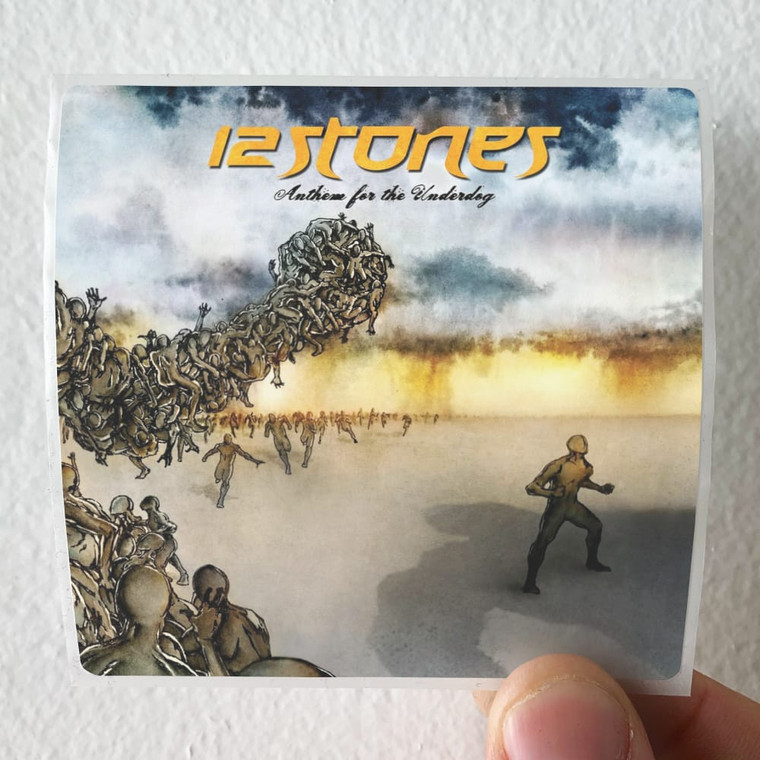 12 Stones Anthem For The Underdog Album Cover Sticker