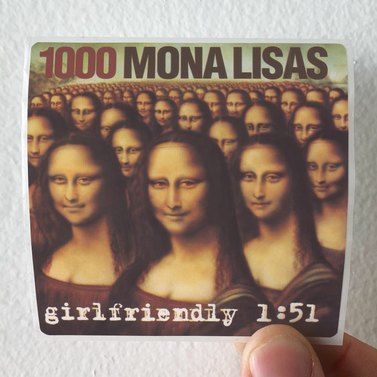 1000 Mona Lisas Girlfriendly Album Cover Sticker