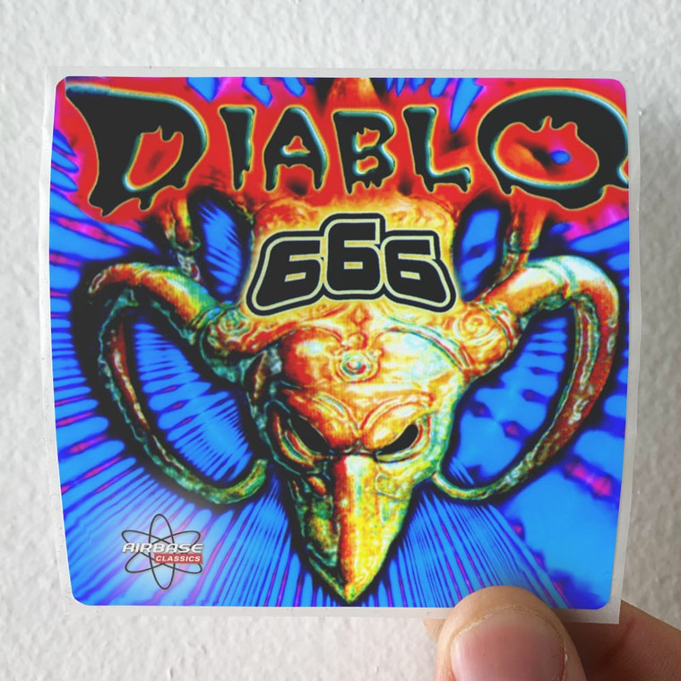 666 Diablo Album Cover Sticker