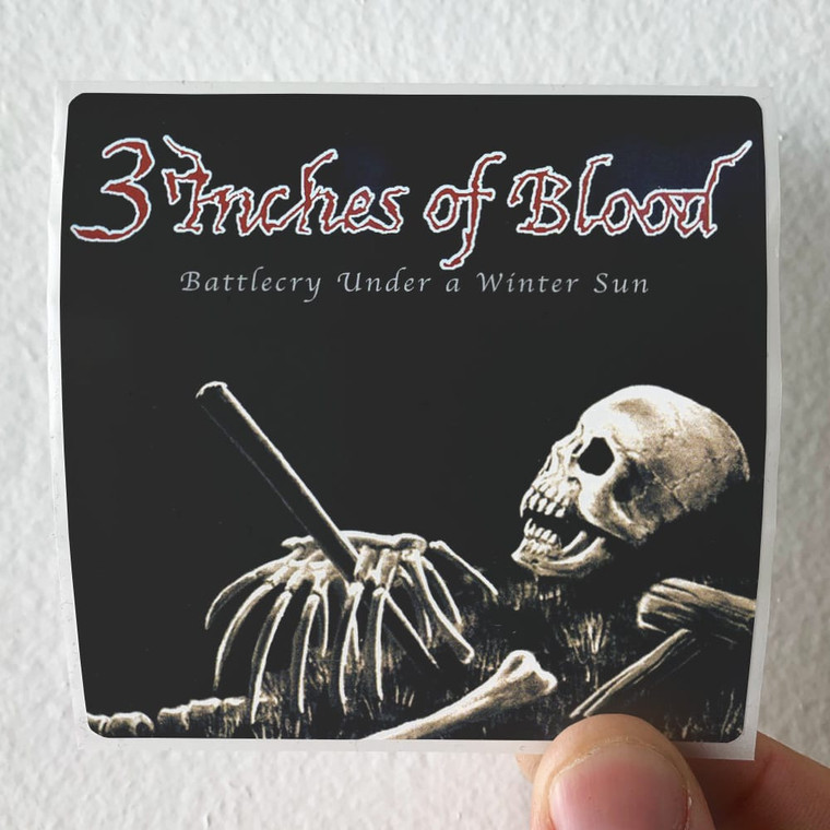 3 Inches of Blood Battlecry Under A Winter Sun Album Cover Sticker
