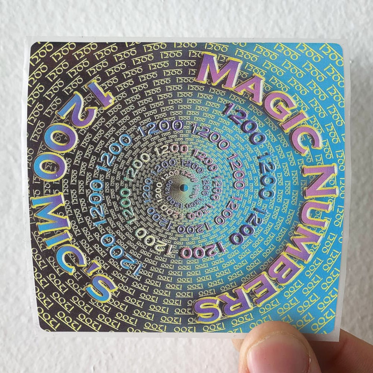 1200 Micrograms Magic Numbers Album Cover Sticker
