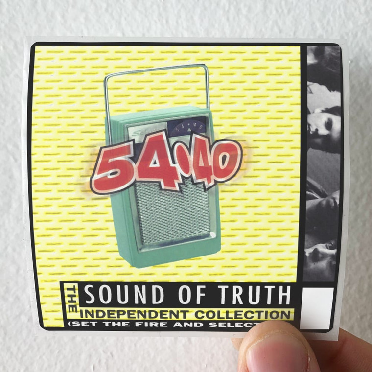 54-40 Sound Of Truth The Independent Collection Album Cover Sticker
