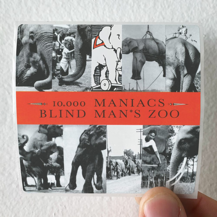 10000 Maniacs Blind Mans Zoo Album Cover Sticker