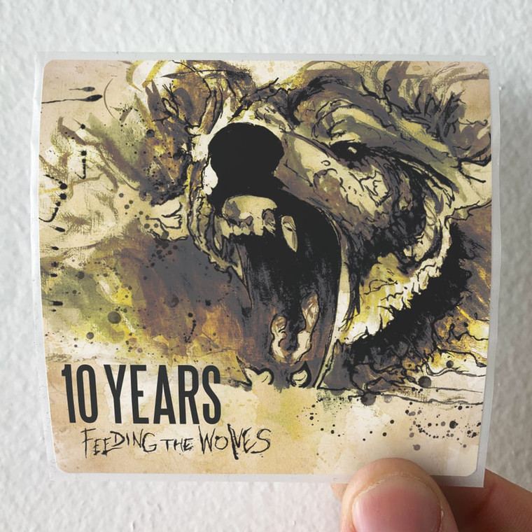 10 Years Feeding The Wolves Album Cover Sticker