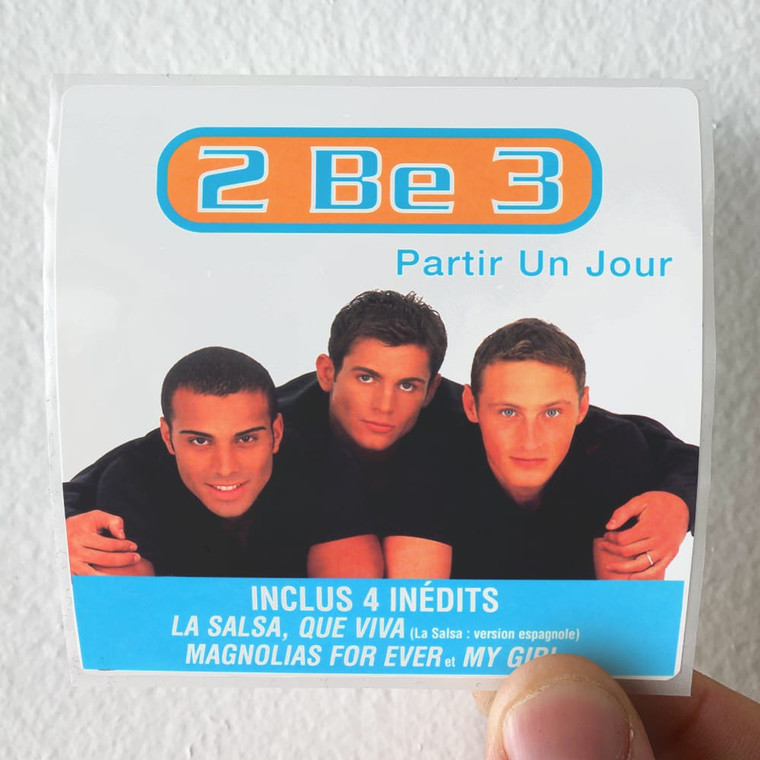 2 Be 3 Partir Un Jour Album Cover Sticker