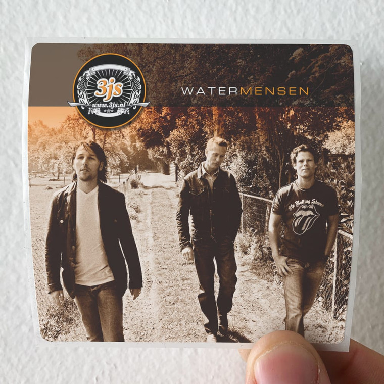 3js Watermensen Album Cover Sticker
