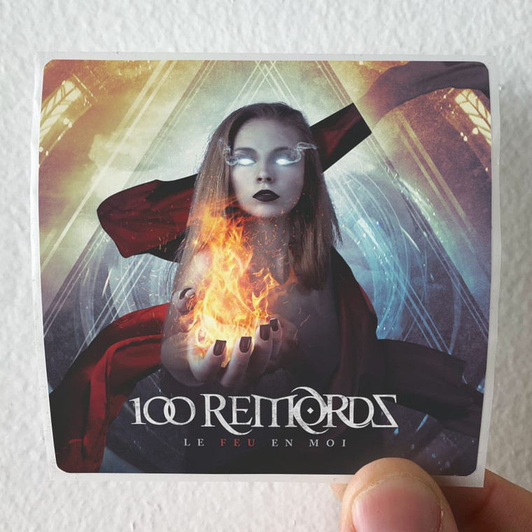 100 Remords Le Feu En Moi Album Cover Sticker