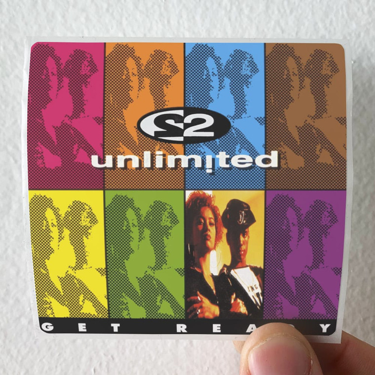 2 Unlimited Get Ready 1 Album Cover Sticker