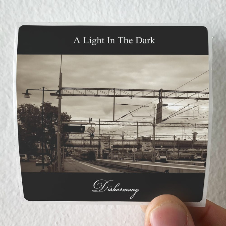 A-Light-in-the-Dark-Disharmony-Album-Cover-Sticker