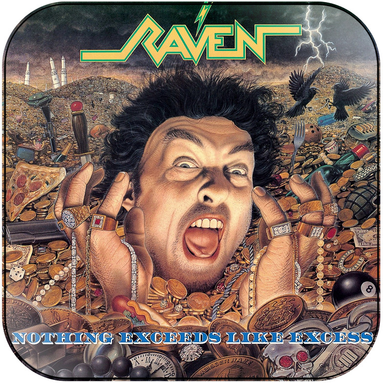 Raven nothing exceeds like excess Album Cover Sticker Album Cover Sticker