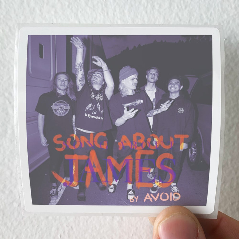 AVOID-Song-About-James-Album-Cover-Sticker