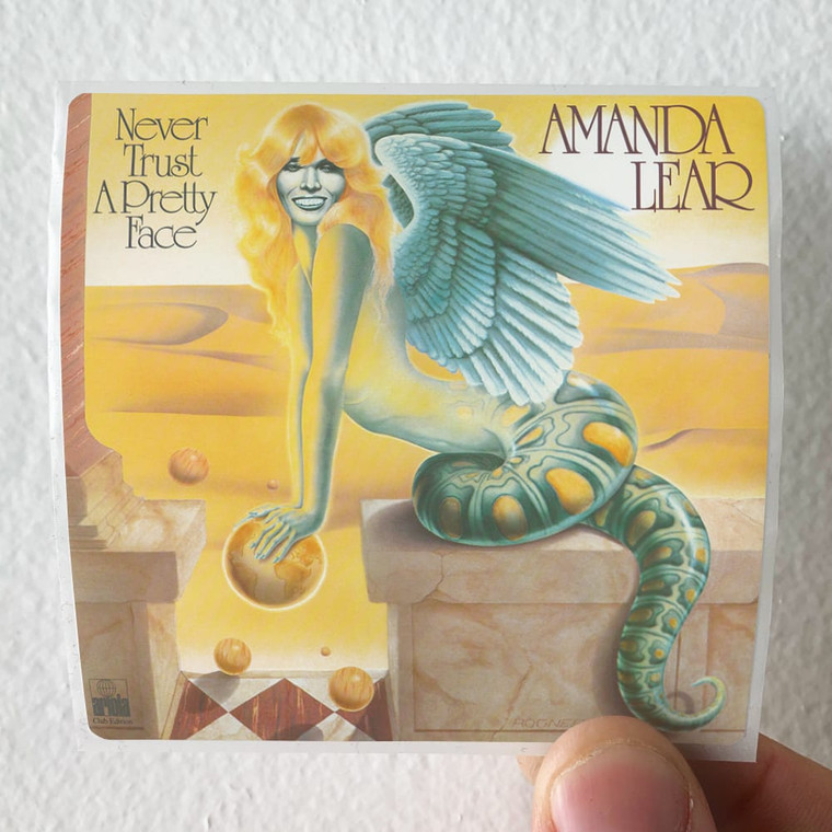 Amanda-Lear-Never-Trust-A-Pretty-Face-Album-Cover-Sticker