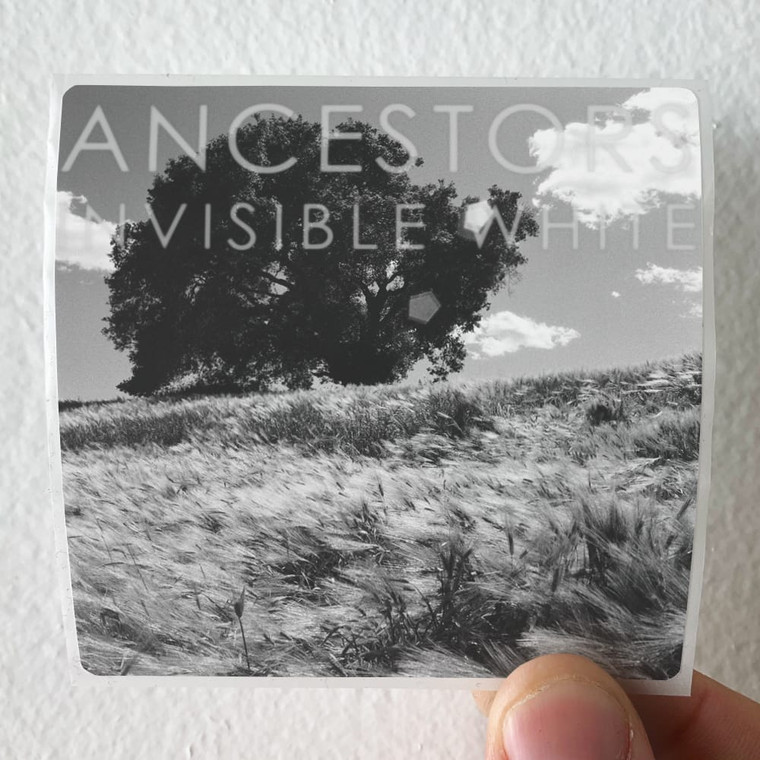 Ancestors-Invisible-White-Album-Cover-Sticker