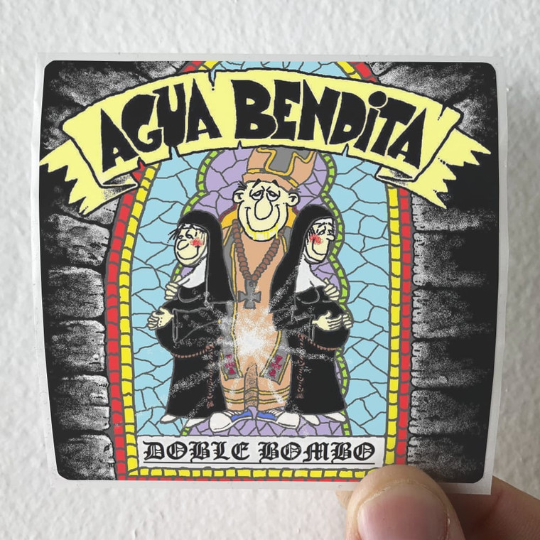 Agua-Bendita-Doble-Bombo-Album-Cover-Sticker