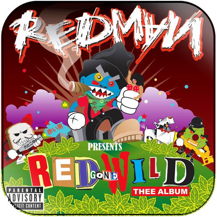 Redman red gone wild thee album Album Cover Sticker Album Cover Sticker