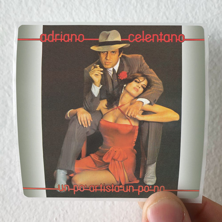 Adriano-Celentano-Un-Po-Artista-Un-Po-No-Album-Cover-Sticker