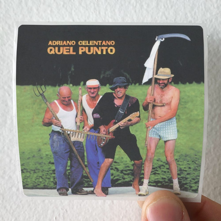 Adriano-Celentano-Quel-Punto-Album-Cover-Sticker