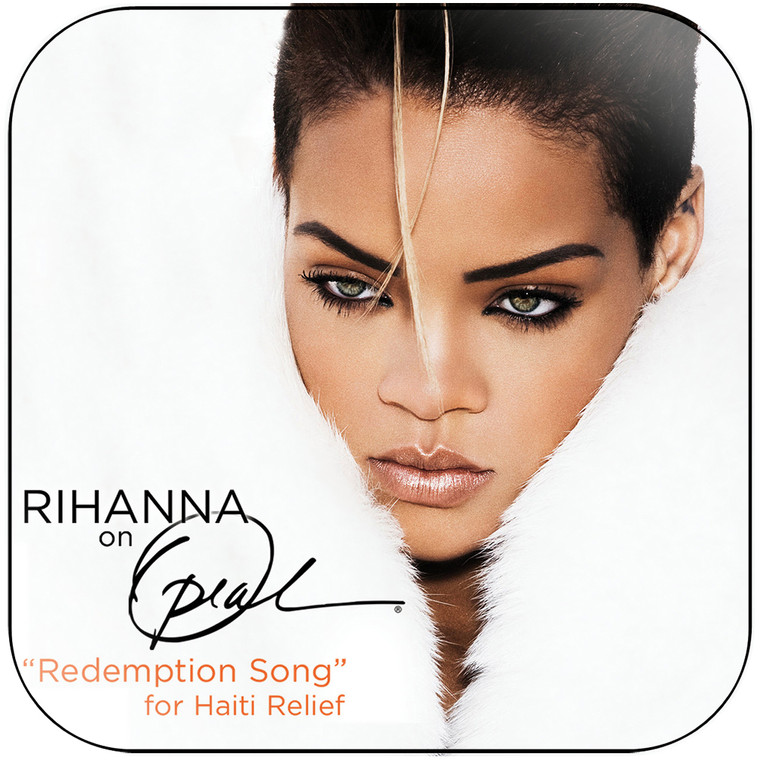 Rihanna redemption song for haiti relief live from oprah Album Cover Sticker Album Cover Sticker