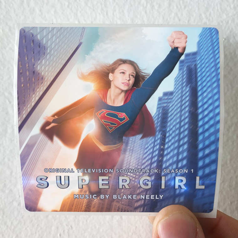 Blake-Neely-Supergirl-Original-Television-Soundtrack-Season-1-Album-Cover-Sticker