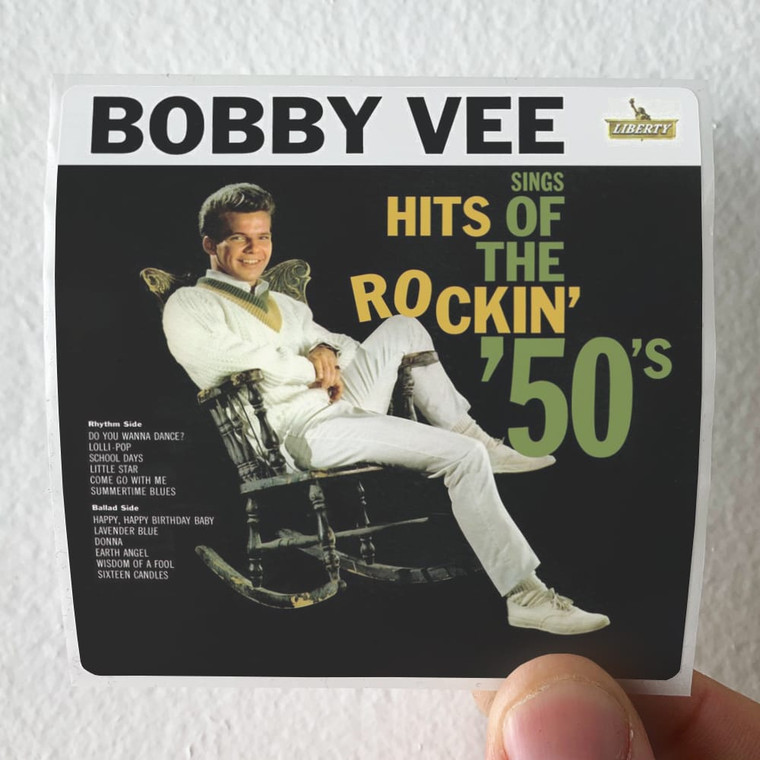 Bobby-Vee-Sings-Hits-Of-The-Rockin-50S-Collectors-Gold-Volume-46-Album-Cover-Sticker