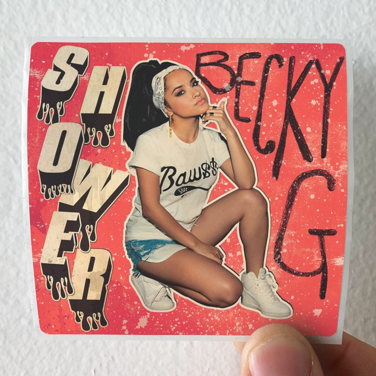 Becky-G-Shower-Album-Cover-Sticker