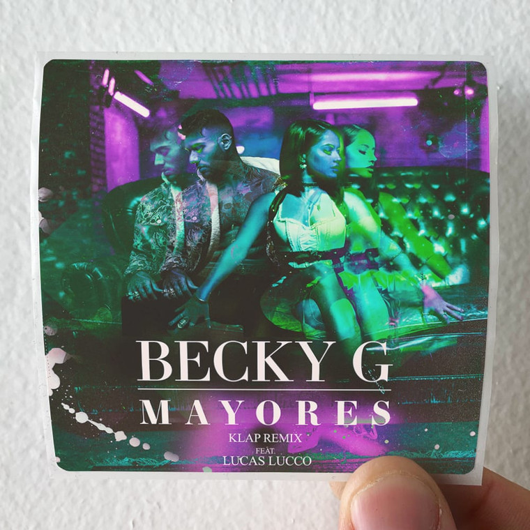 Becky-G-Mayores-Klap-Remix-Album-Cover-Sticker