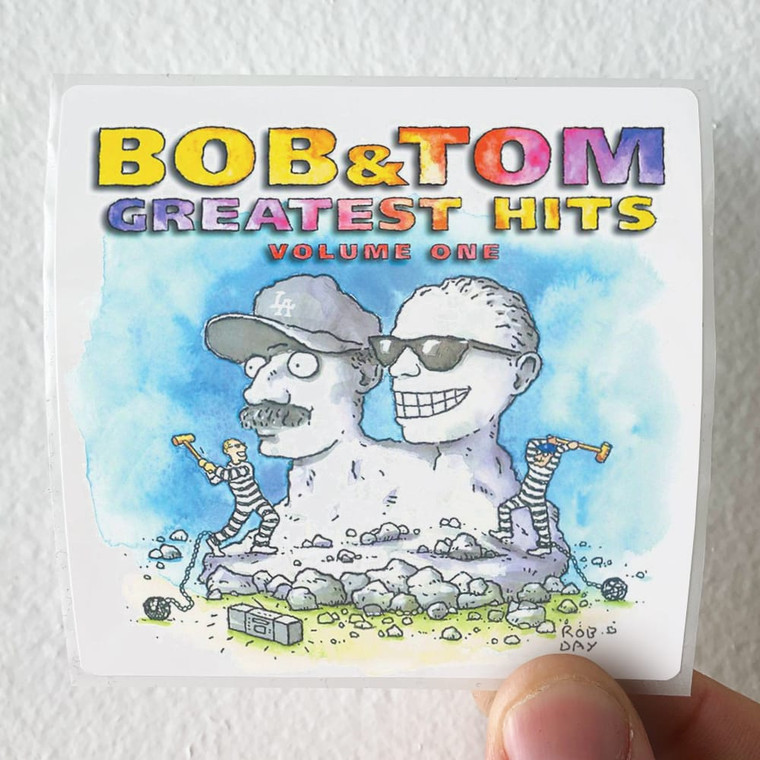 Bob-and-Tom-Greatest-Hits-Volume-1-Album-Cover-Sticker