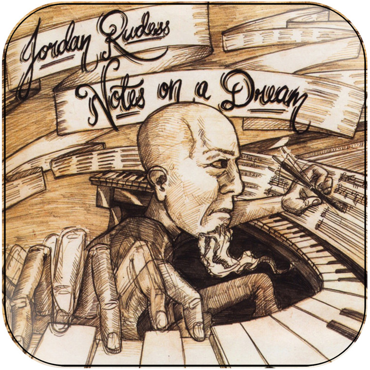 Jordan Rudess notes on a dream Album Cover Sticker Album Cover Sticker