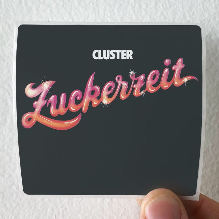 Cluster-Zuckerzeit-Album-Cover-Sticker