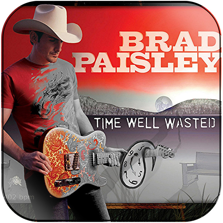 Brad Paisley Time Well Wasted Album Cover Sticker Album Cover Sticker