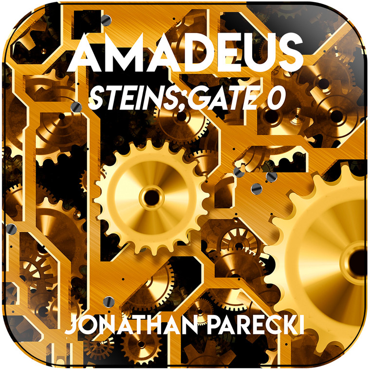 Jonathan Parecki Amadeus From Steinsgate 0 Album Cover Sticker Album Cover Sticker