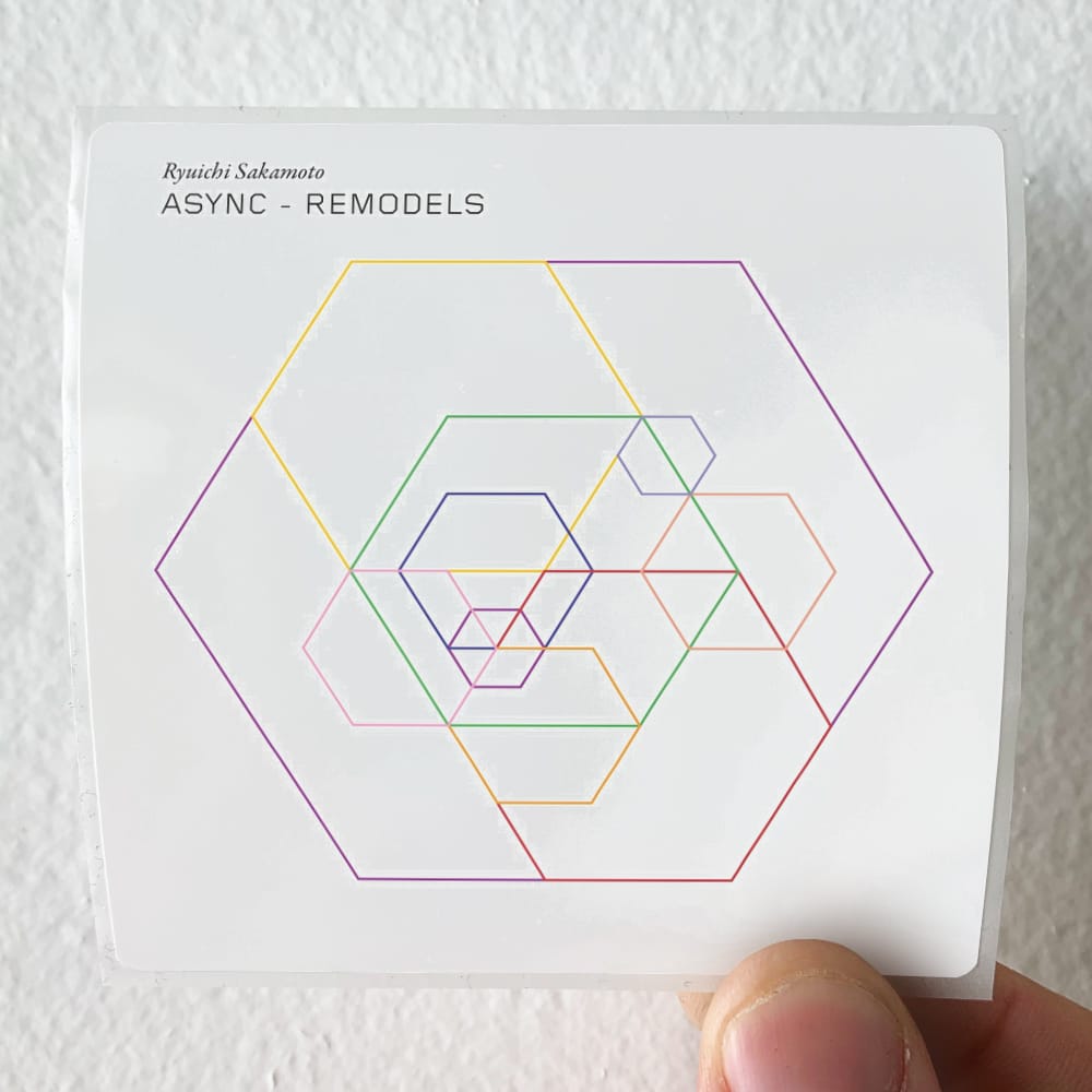 Ryuichi Sakamoto Async Remodels Album Cover Sticker