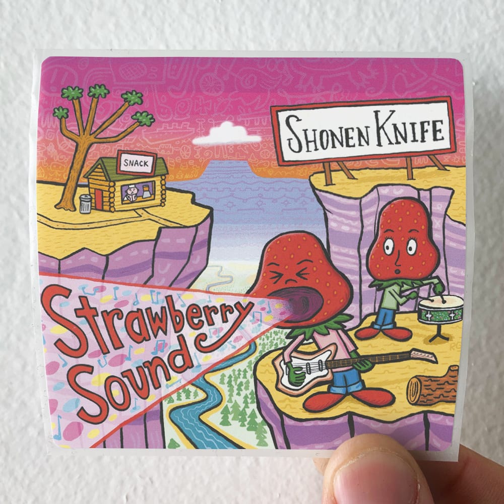 Shonen Knife Strawberry Sound Album Cover Sticker