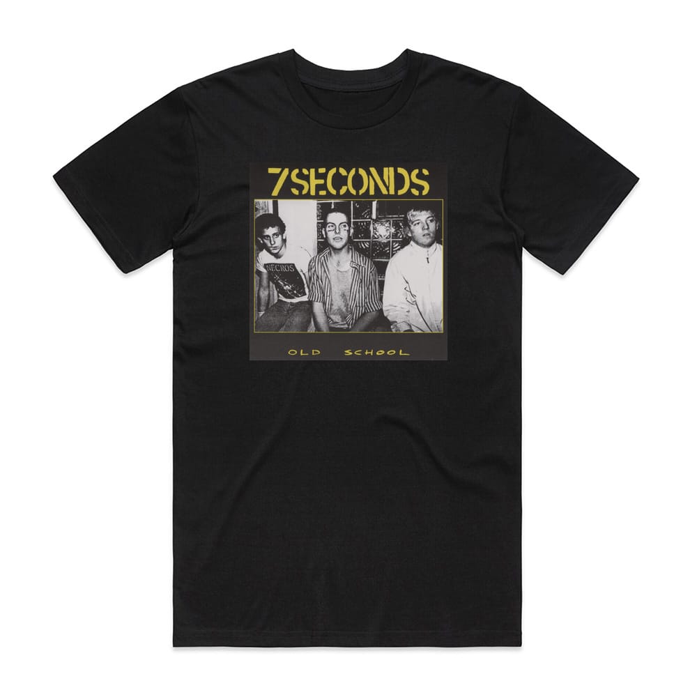 7 Seconds Old School Album Cover T-Shirt Black