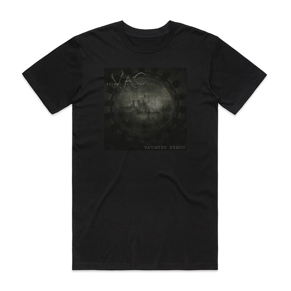 Velvet Acid Christ Caustic Disco Album Cover TShirt Black