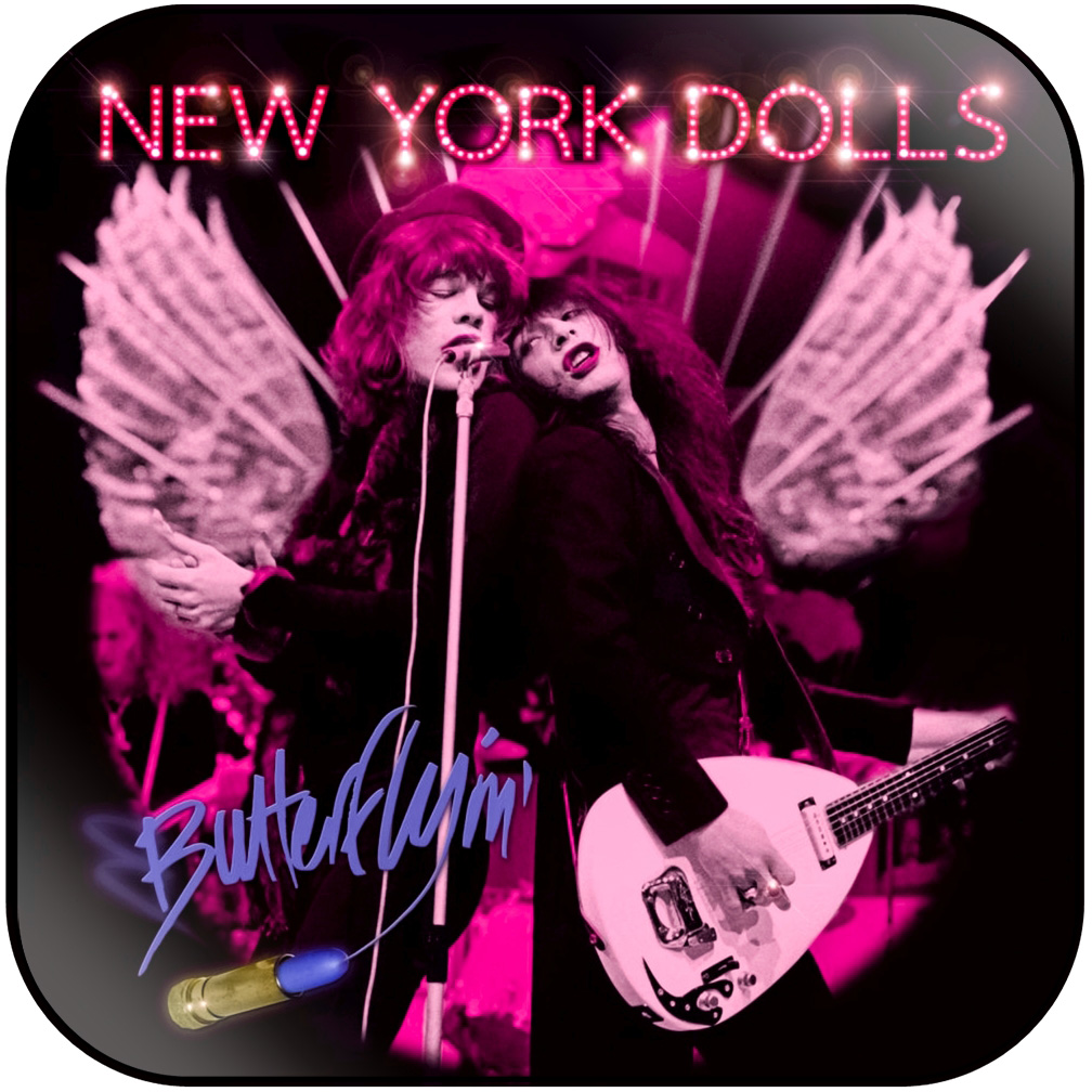 New York Dolls Butterflyin Album Cover Sticker