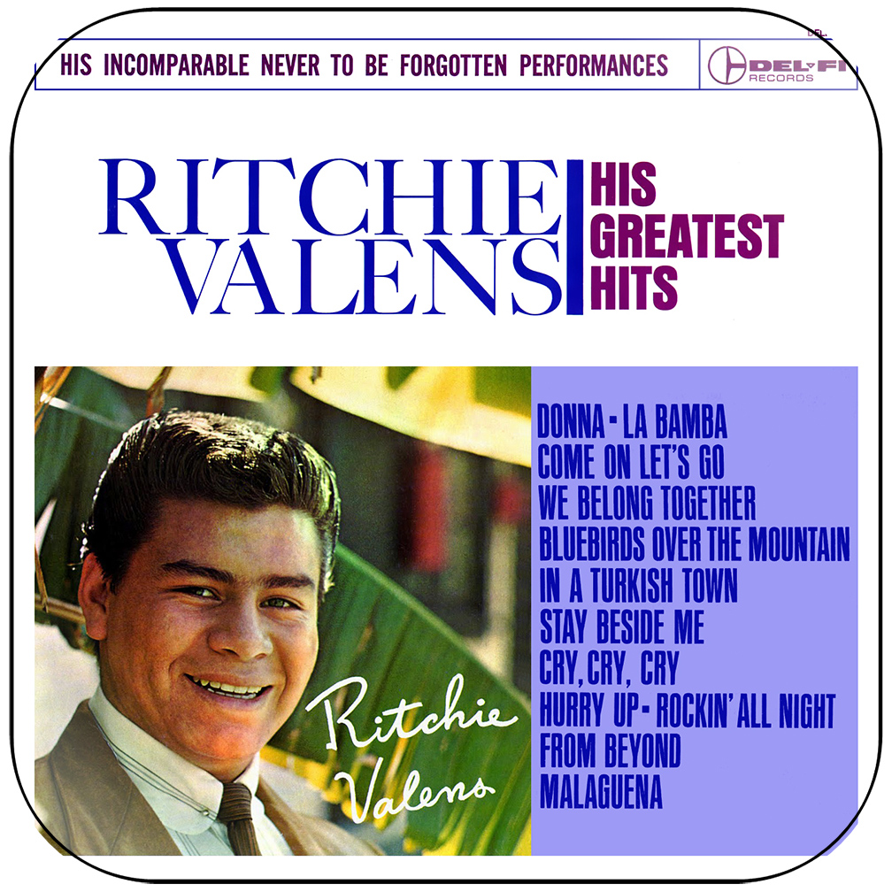 Ritchie Valens His Greatest Hits Album Cover Sticker