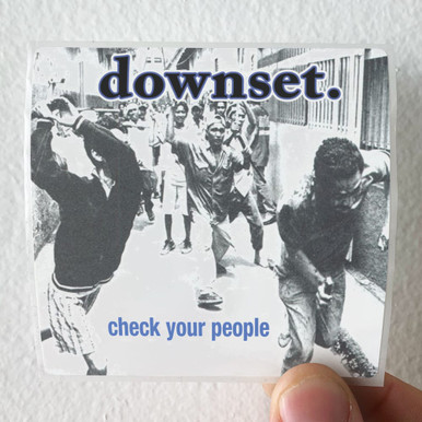 downset Check Your People Album Cover Sticker