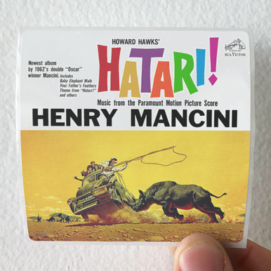 Henry Mancini Hatari Album Cover Sticker