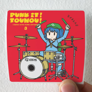 IOSYS Punk It Touhou 3 Iosys Hits Punk Covers Album Cover Sticker