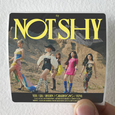 ITZY Not Shy Album Cover Sticker
